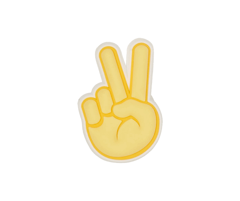 Crocs Peace Hand Sign