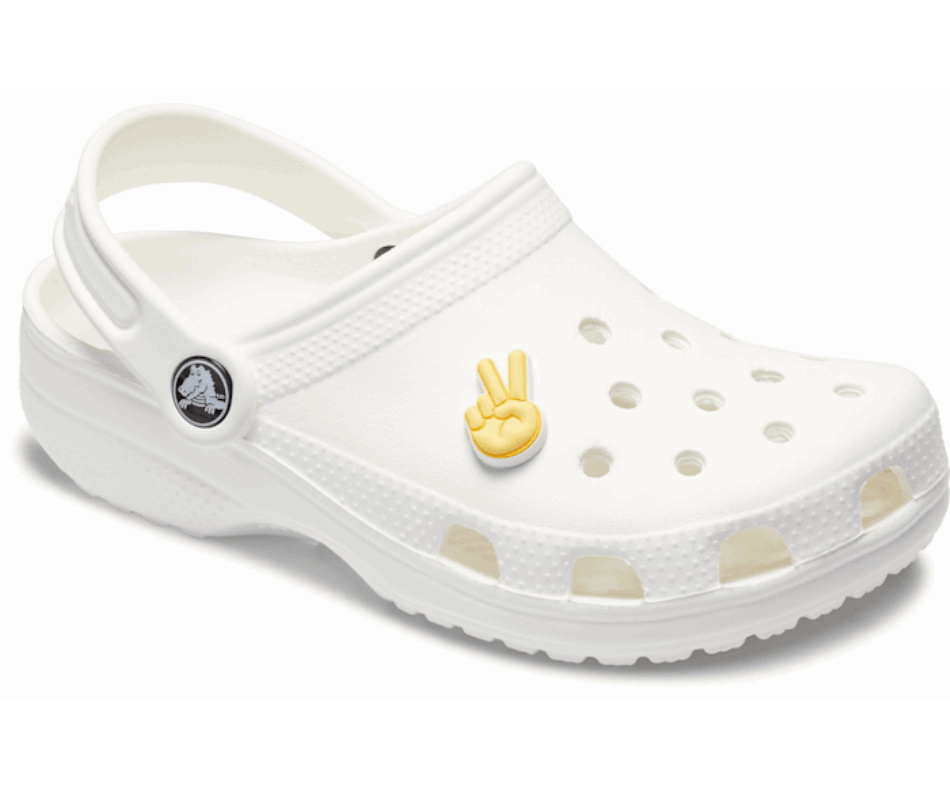 Crocs Peace Hand Sign