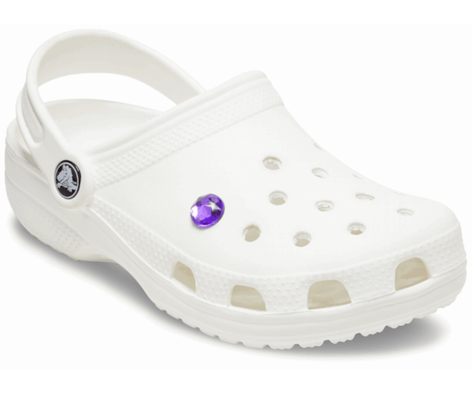 Crocs Sparkly Purple Circle