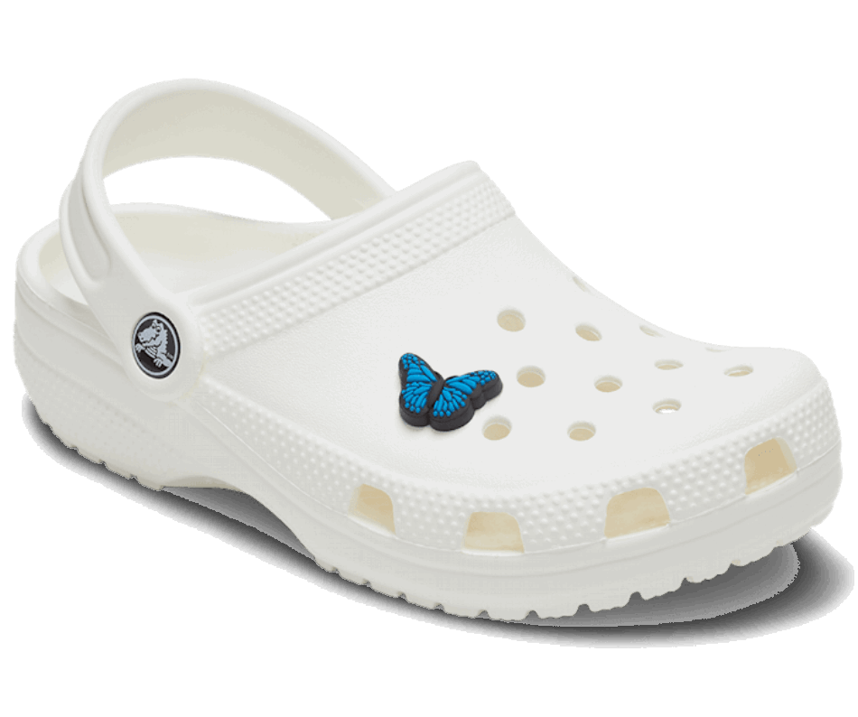 Crocs Blue Butterfly