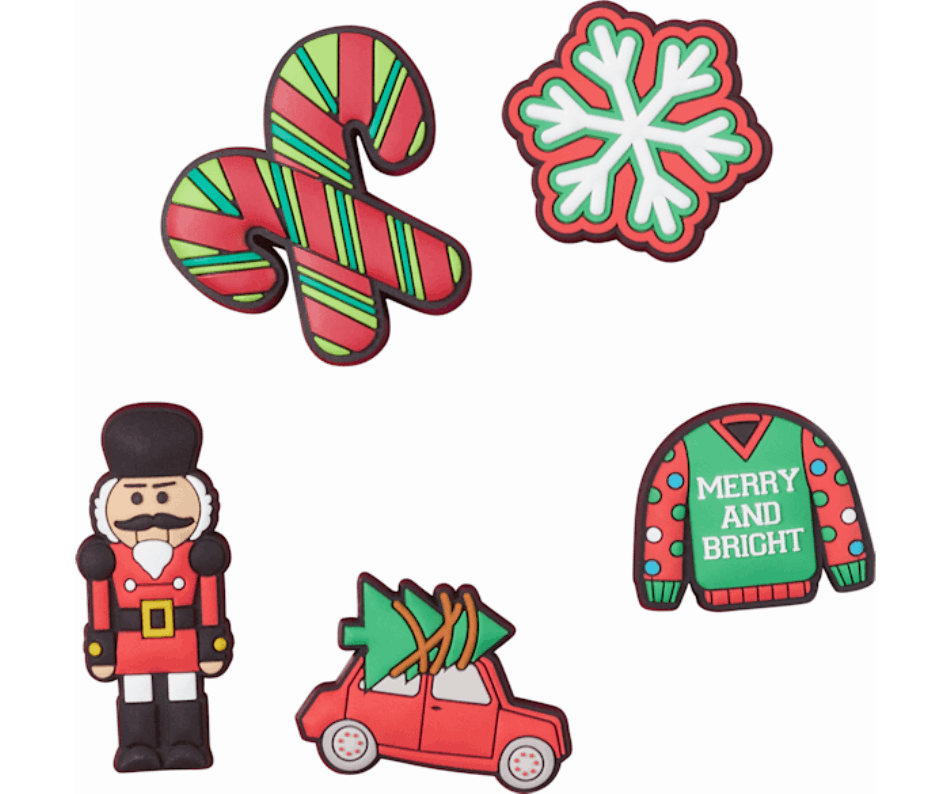 Crocs Red and Green Ornament Pack