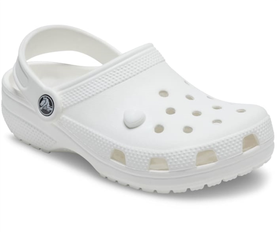 Crocs Little White Heart