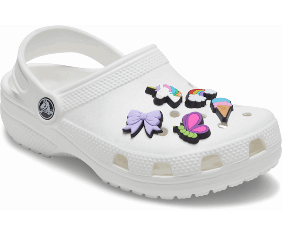 Crocs Young Girl Cartoons 5 Pack