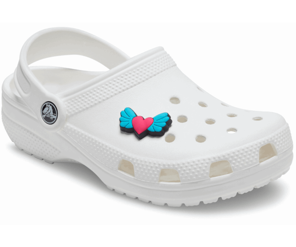 Crocs Pink Heart with Wings