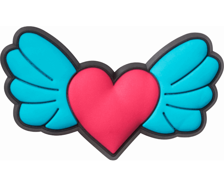 Crocs Pink Heart with Wings