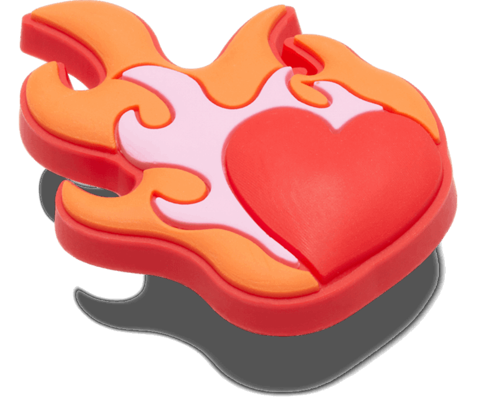 Crocs Heart on Fire
