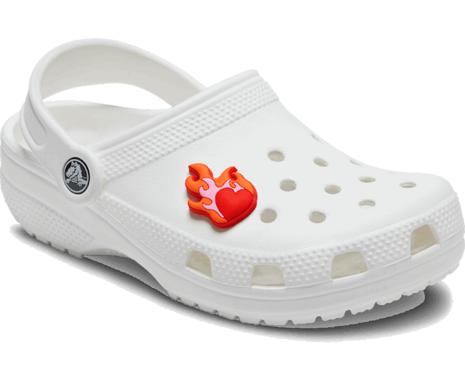 Crocs Heart on Fire
