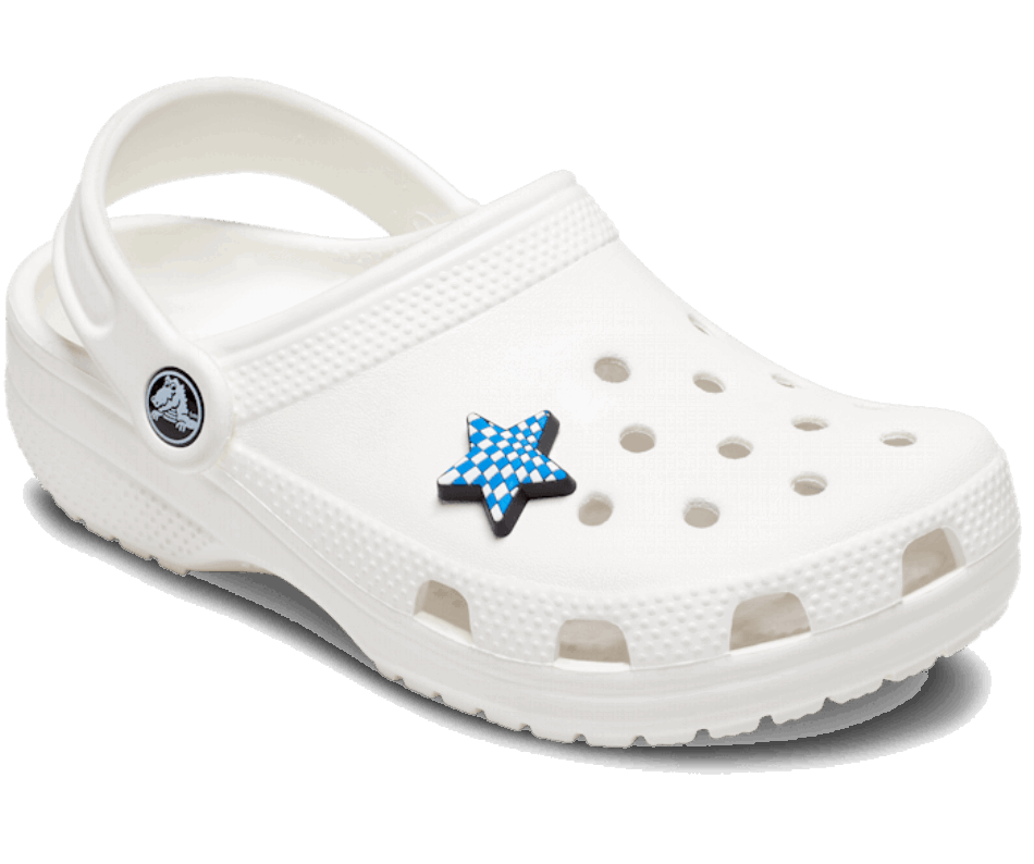 Crocs Checkered Blue Star