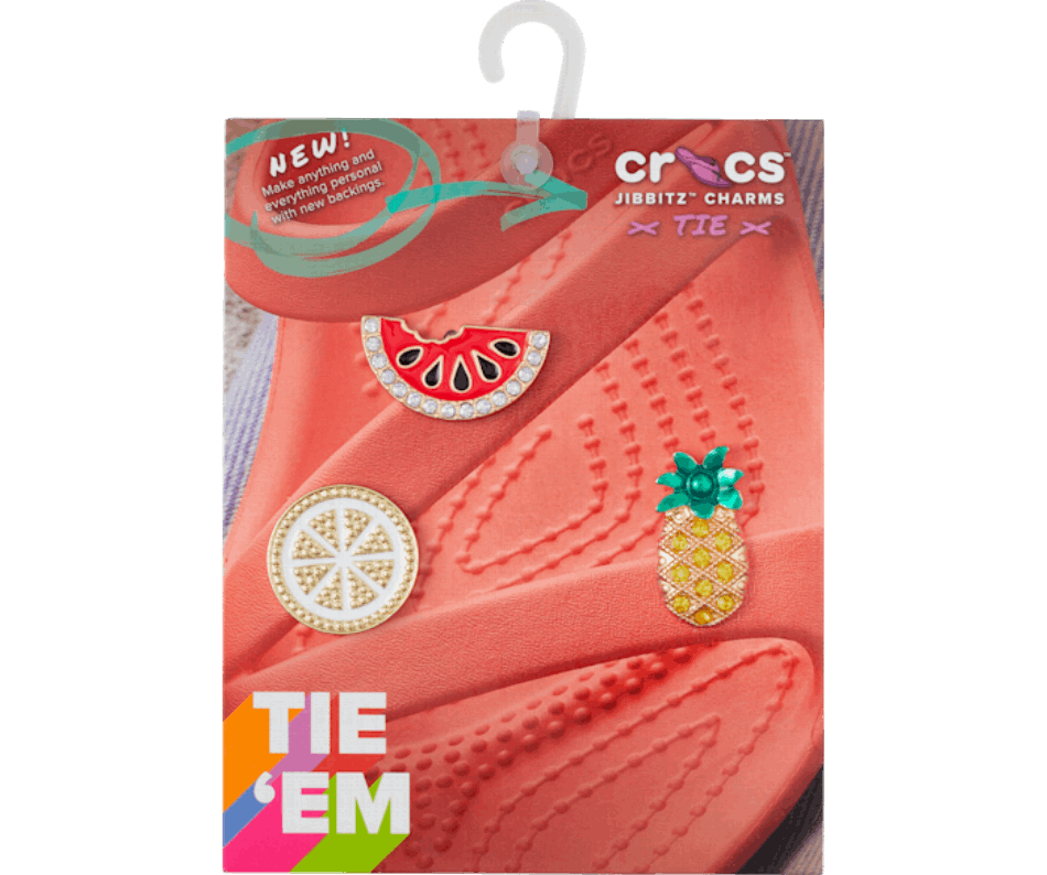 Crocs Sparkly Fruit Sandal Backer 3 Pack