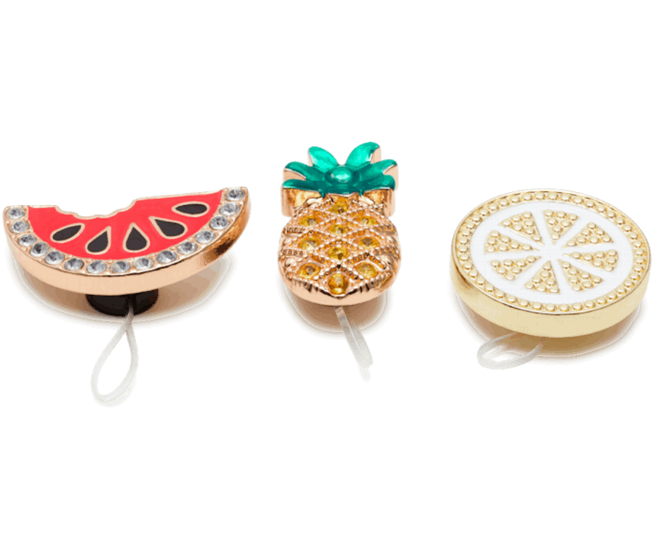 Crocs Sparkly Fruit Sandal Backer 3 Pack