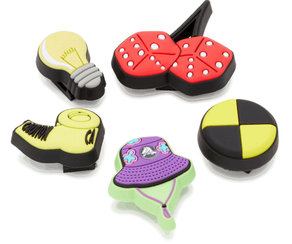 Crocs Caution Lace Backer 5 Pack