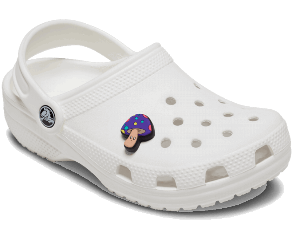 Crocs Purple Mushroom Character