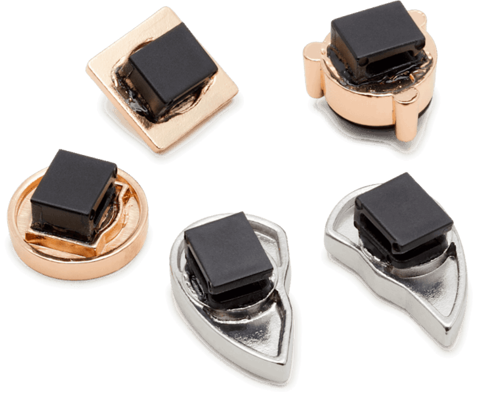 Crocs Black and Gold Lace Backer 5 Pack