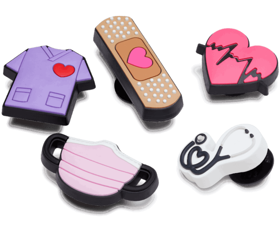 Crocs Health Heart 5 Pack