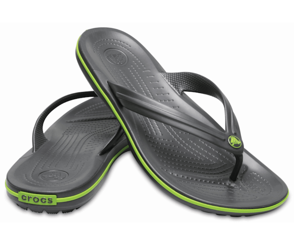 Crocs Crocband Flip Graphite-Volt Green