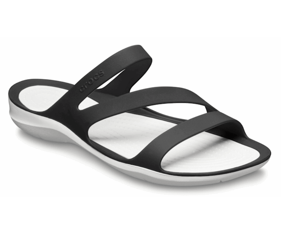 Crocs Women’s Swiftwater Sandal Black-White