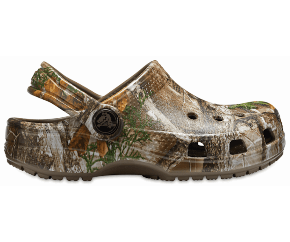 Crocs Kids’Classic Realtree Edge Clog Walnut