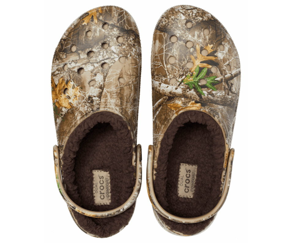 Crocs Classic Lined Realtree Edge Clog Chocolate