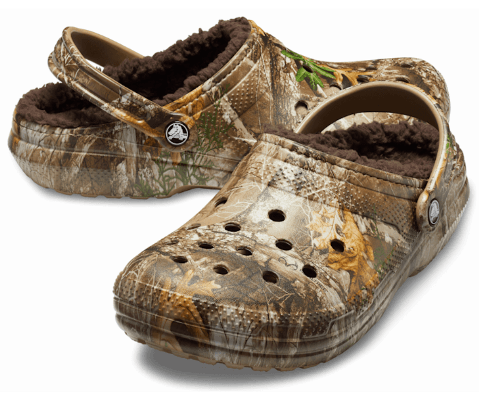 Crocs Classic Lined Realtree Edge Clog Chocolate