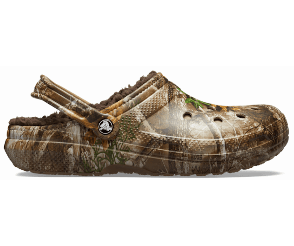 Crocs Classic Lined Realtree Edge Clog Chocolate