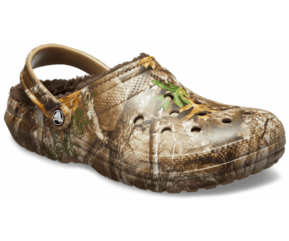 Crocs Classic Lined Realtree Edge Clog Chocolate