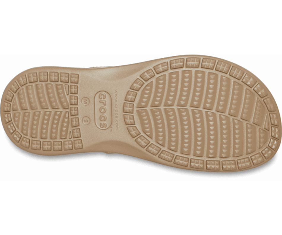 Crocs Men’s Santa Cruz Canvas Flip Khaki-Walnut
