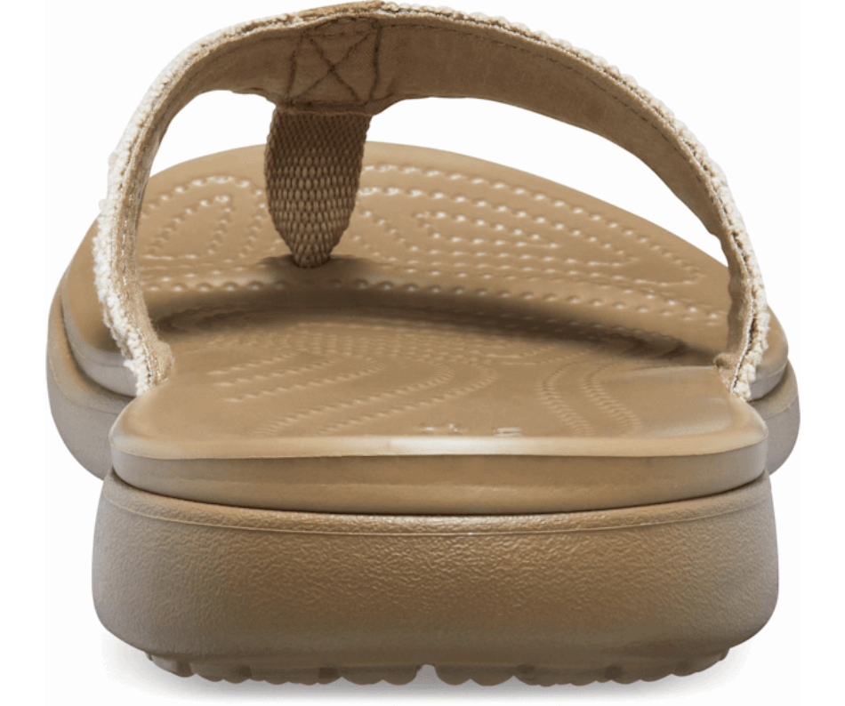 Crocs Men’s Santa Cruz Canvas Flip Khaki-Walnut
