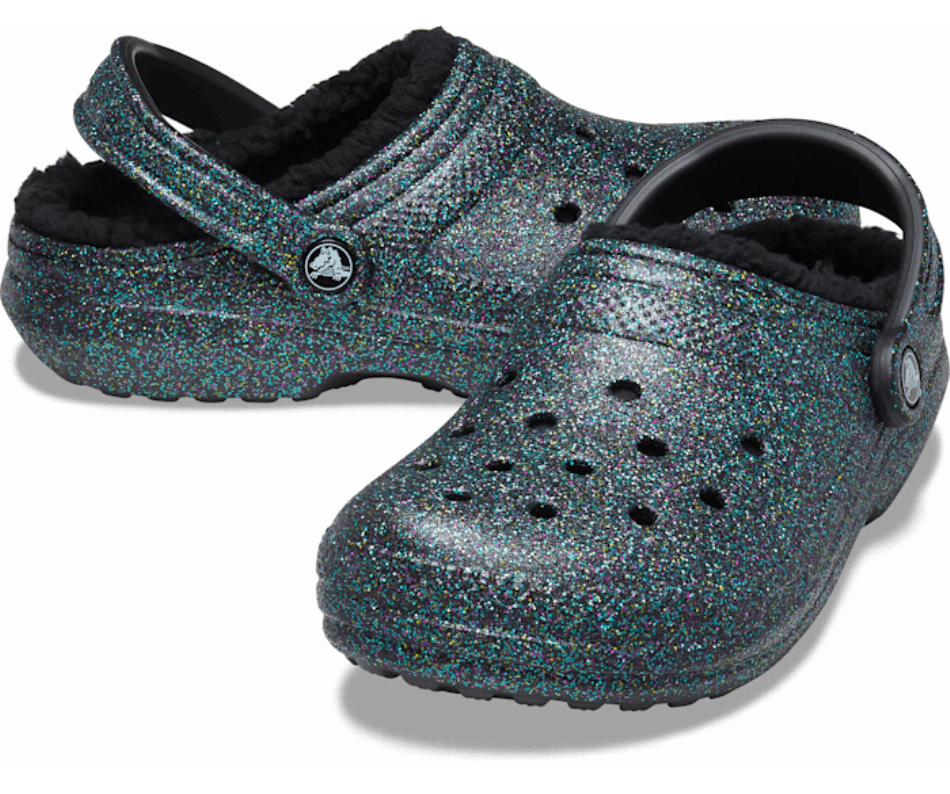 Crocs Classic Glitter Lined Clog Starry Skies Glitter