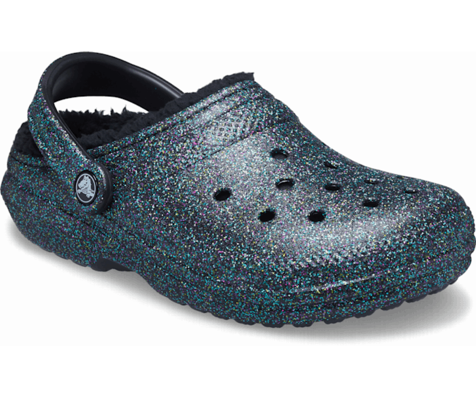 Crocs Classic Glitter Lined Clog Starry Skies Glitter