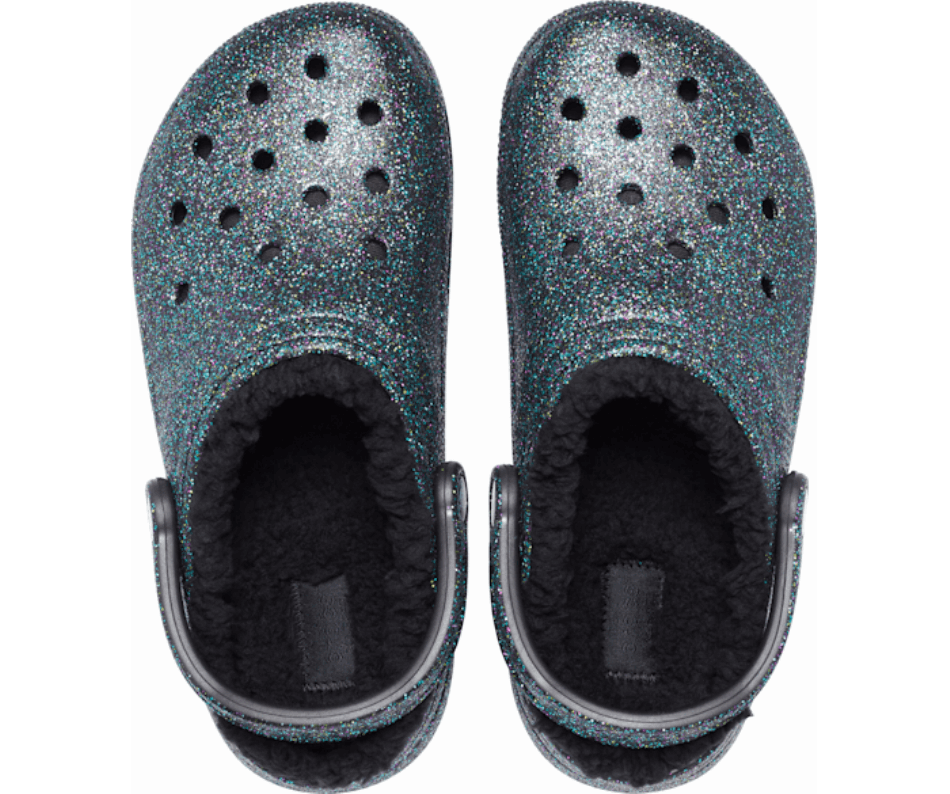 Crocs Classic Glitter Lined Clog Starry Skies Glitter