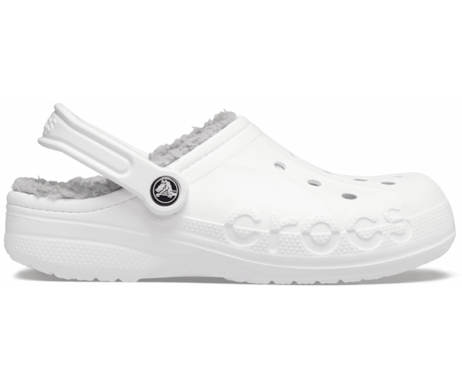 Crocs Baya Lined Clog White-Light Grey
