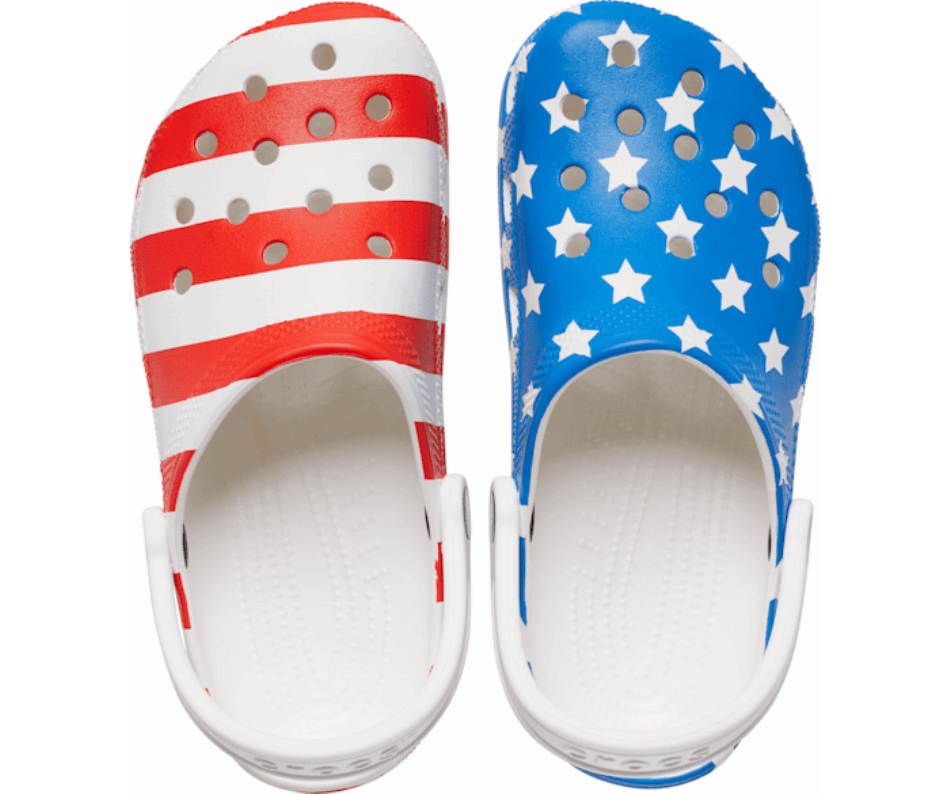 Crocs Classic American Flag Clog White-Multi