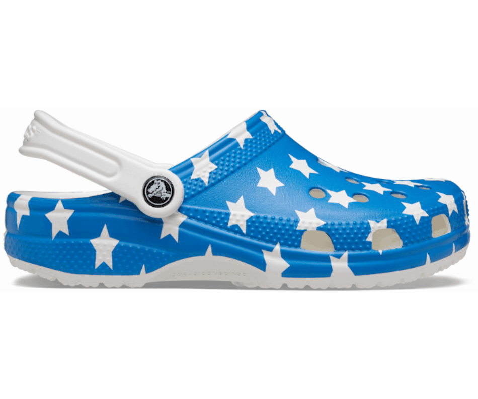 Crocs Classic American Flag Clog White-Multi