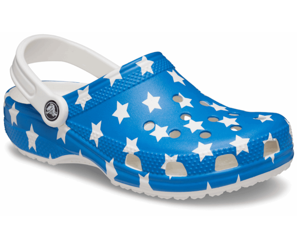 Crocs Classic American Flag Clog White-Multi