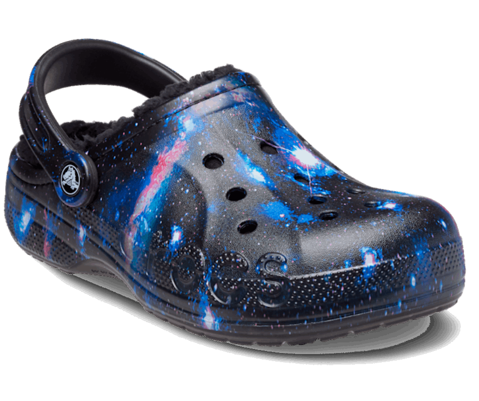 Crocs Baya Printed Lined Clog Black-Multi