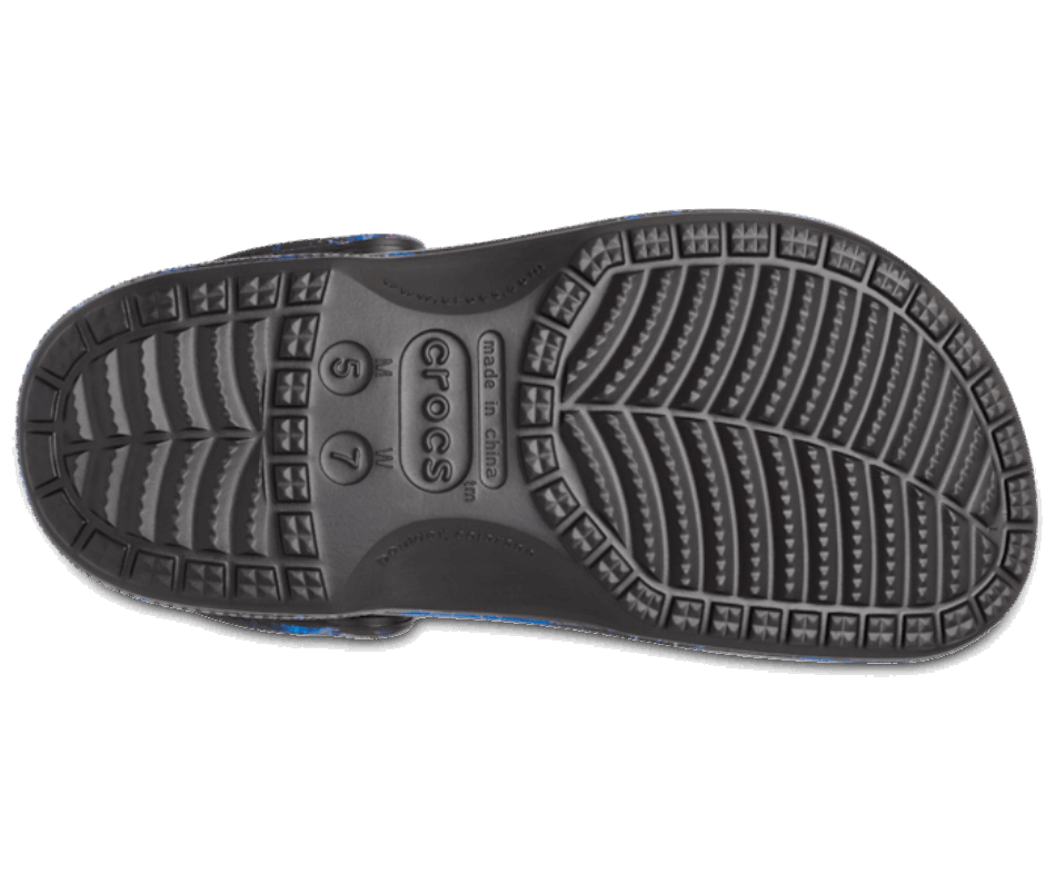 Crocs Baya Printed Lined Clog Black-Multi