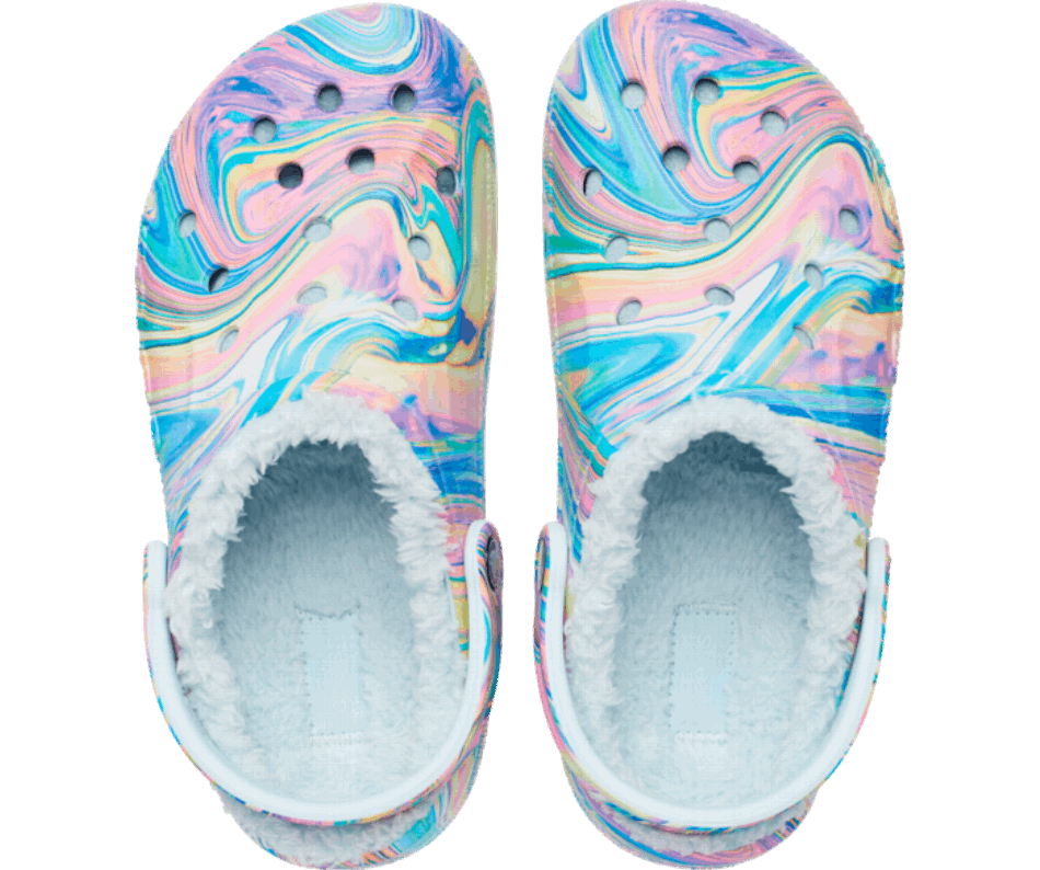 Crocs Baya Printed Lined Clog Mineral Blue-Multi