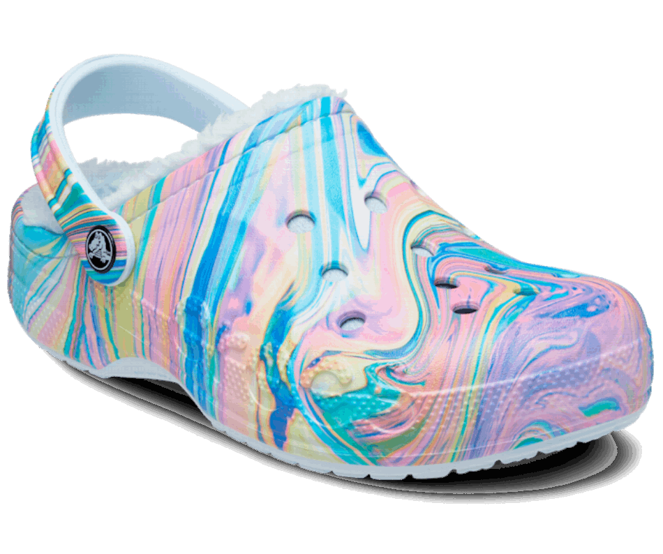 Crocs Baya Printed Lined Clog Mineral Blue-Multi