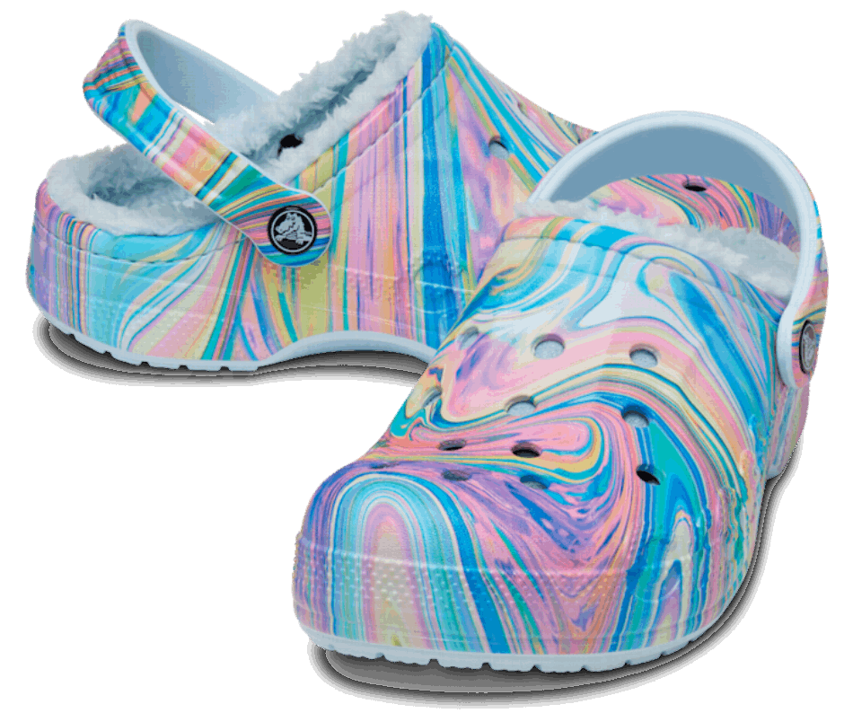 Crocs Baya Printed Lined Clog Mineral Blue-Multi