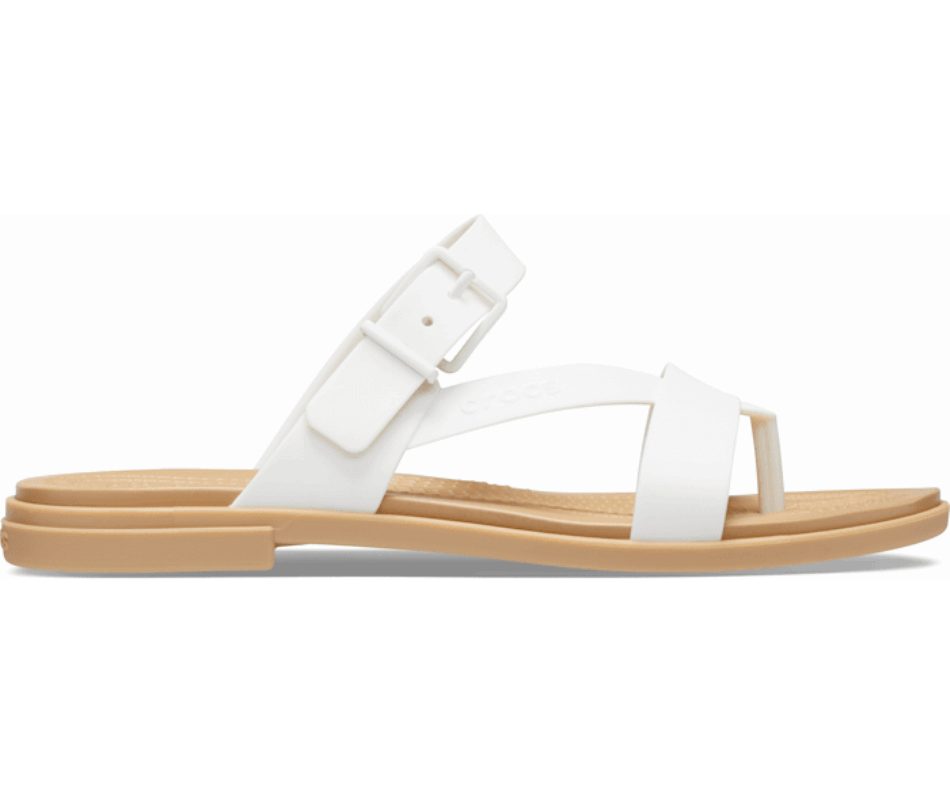 Crocs Women's  Tulum Toe Post Sandal Oyster-Tan