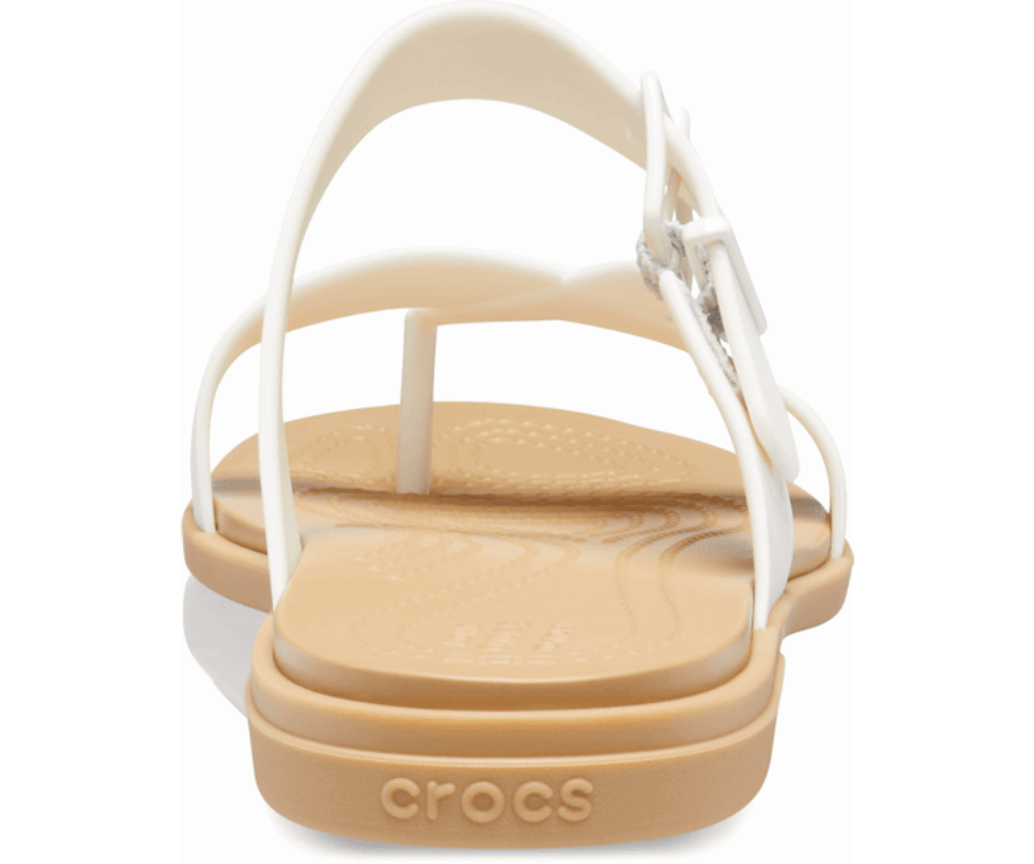 Crocs Women's  Tulum Toe Post Sandal Oyster-Tan