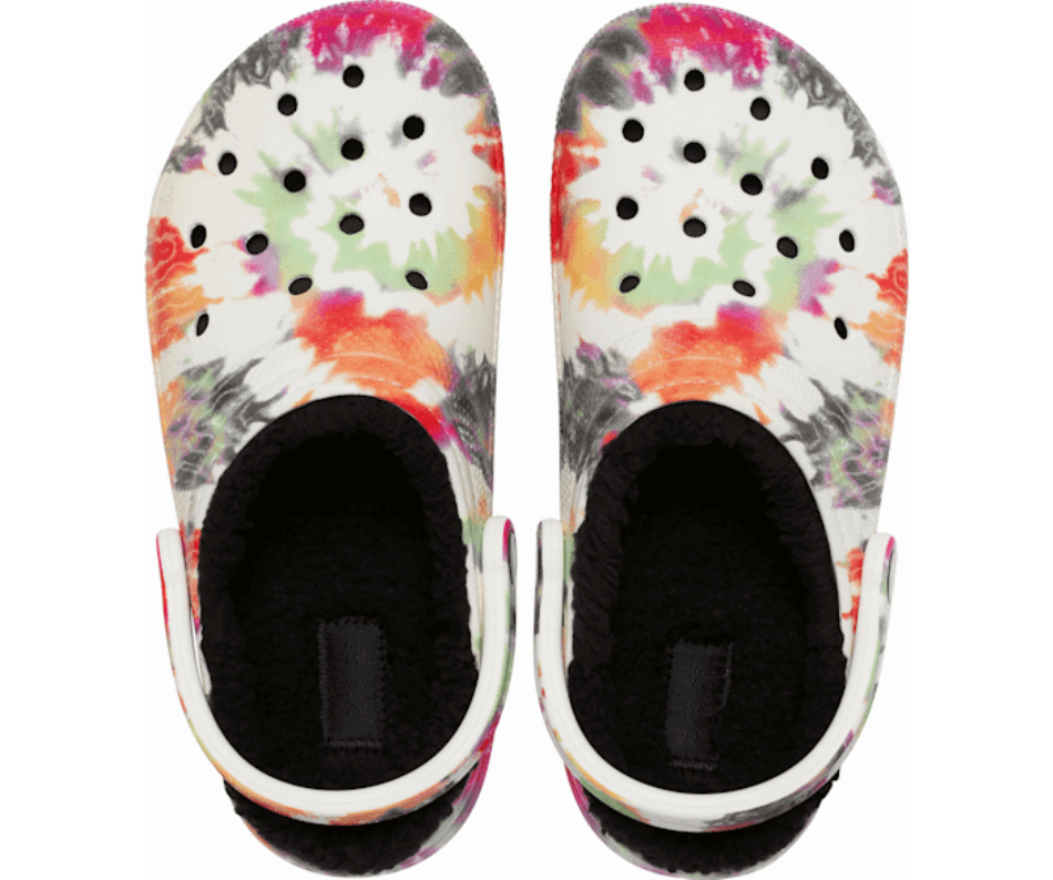 Crocs Classic Lined Tie-Dye Clog Black-Multi