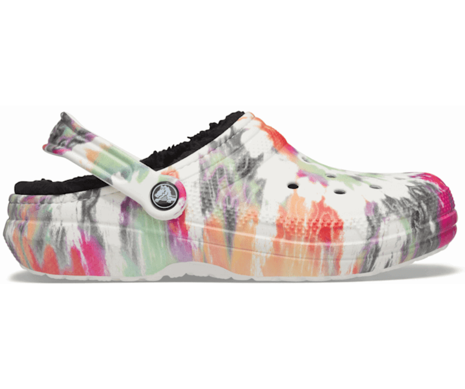 Crocs Classic Lined Tie-Dye Clog Black-Multi