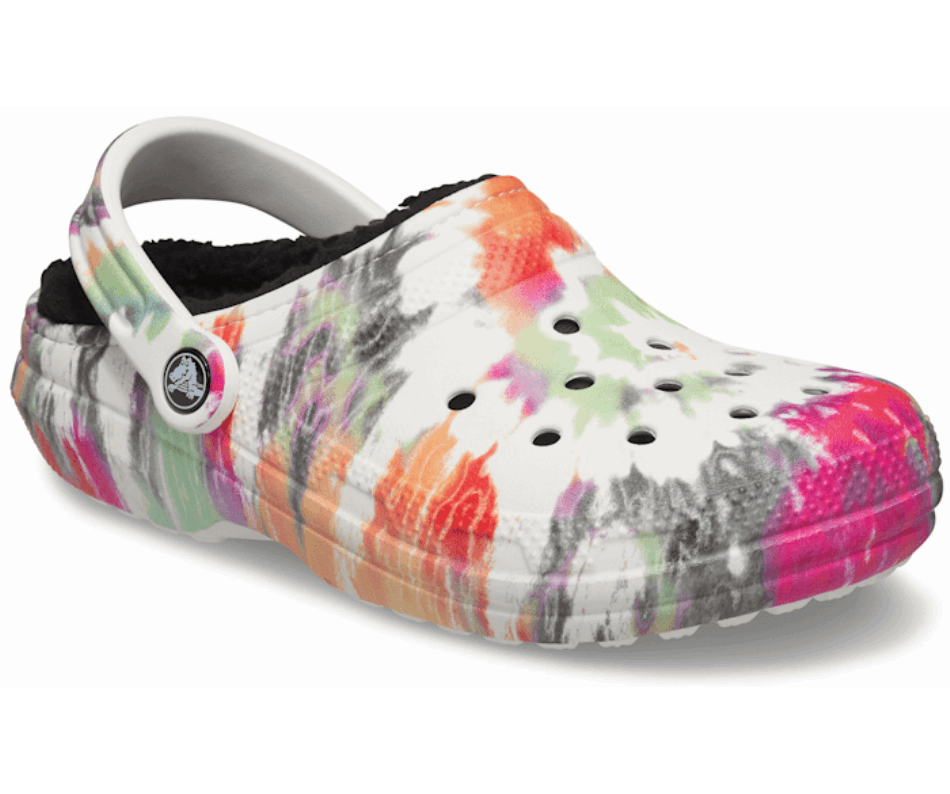 Crocs Classic Lined Tie-Dye Clog Black-Multi