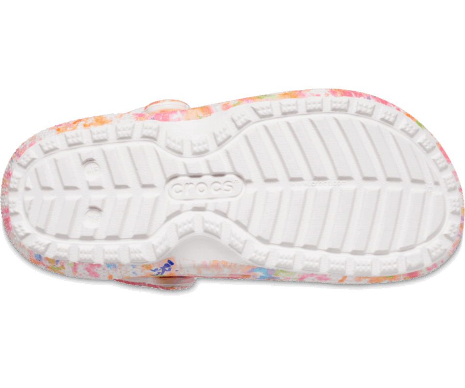 Crocs Classic Lined Tie-Dye Clog Orange Zing-Multi