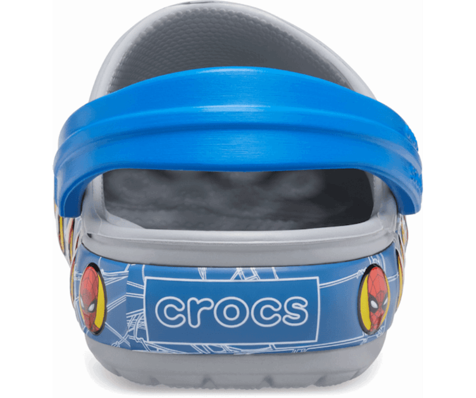 Crocs Kids'  Fun Lab Spider-Man Lights Clog Light Grey