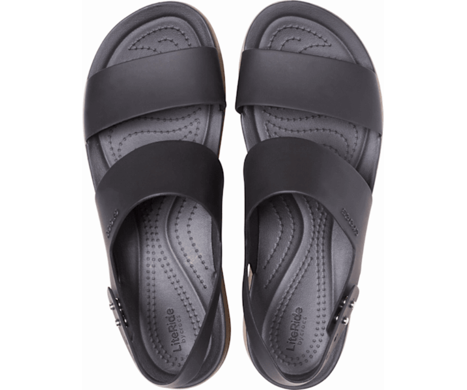 Crocs Women’s Brooklyn Low Wedge Black-Mushroom