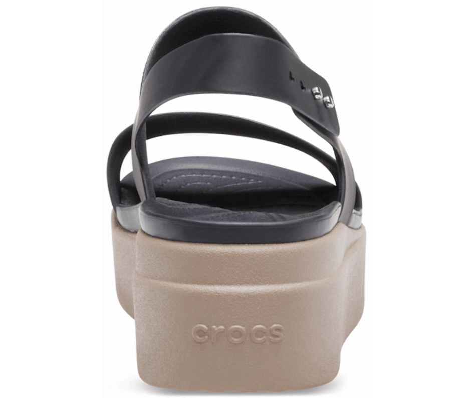 Crocs Women’s  Brooklyn Low Wedge Black-Mushroom