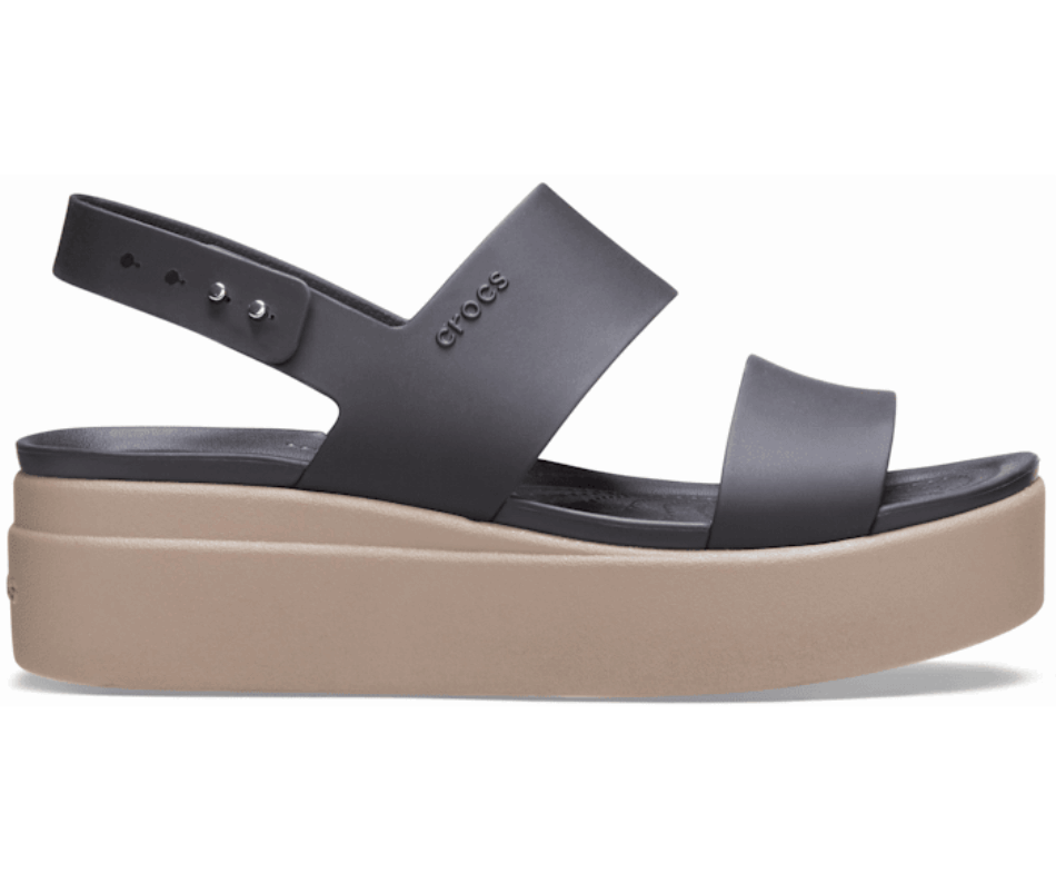 Crocs Women’s  Brooklyn Low Wedge Black-Mushroom