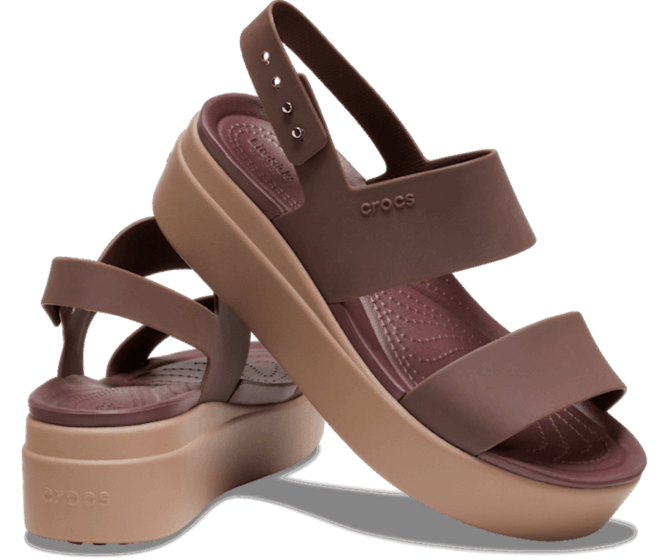 Crocs Women’s  Brooklyn Low Wedge Mocha-Mushroom